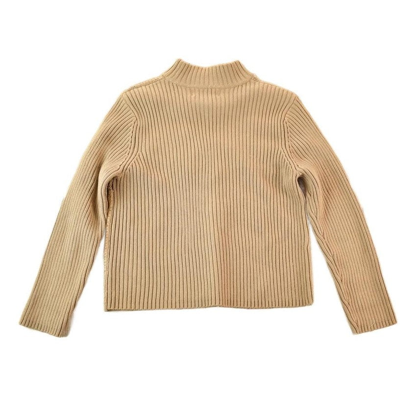 Vintage 1980s Lisa International Knit Abstract Pattern Suede Patch Crewneck Sweater Mens S from propervintagecanada