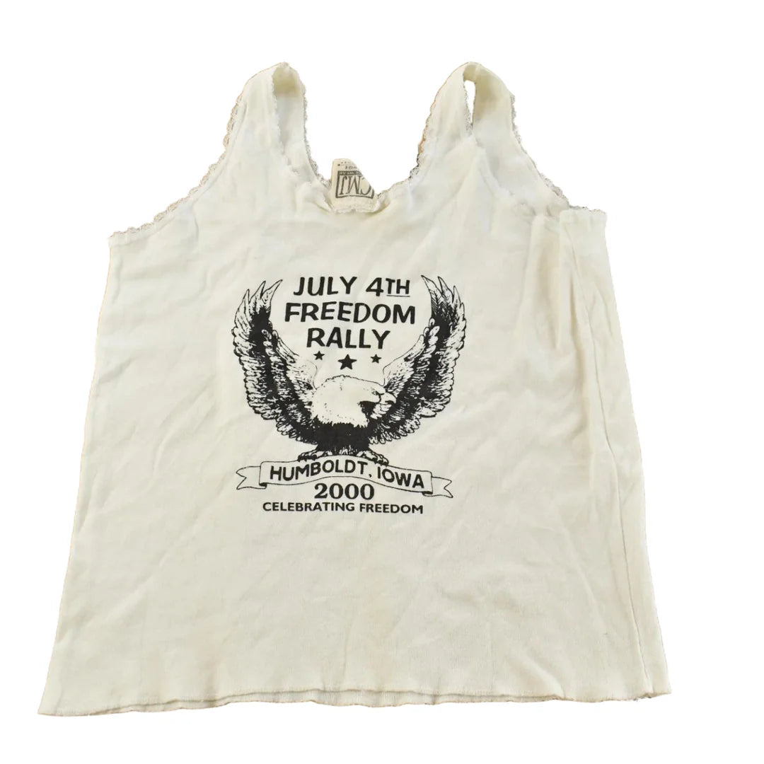 Vintage 1980s Live to Ride Lace Biker Tank Top Women's S from propervintagecanada
