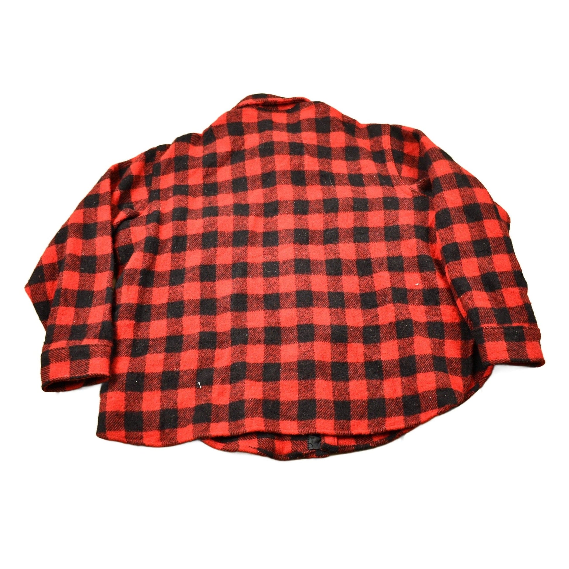 Vintage 1980s LL Bean Buffalo Plaid Wool Button Up Shirt Men's 2XL from propervintagecanada