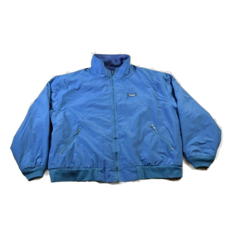 Vintage 1980s LL Bean Fleece Lined Three Season Warm Up Jacket Men's 2XL from propervintagecanada