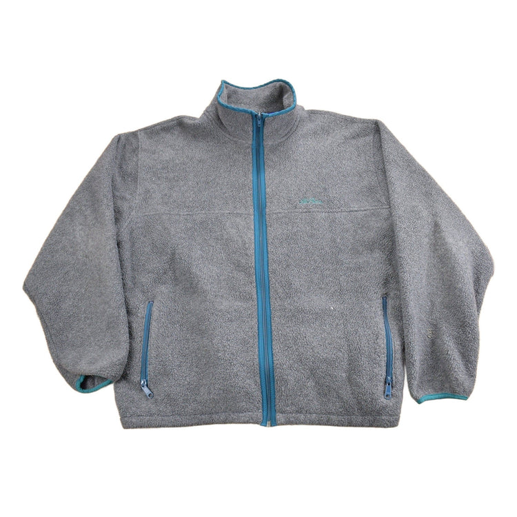 Vintage 1980s LL Bean Full Zip Grey Fleece Sweatshirt Men's 2XL from propervintagecanada