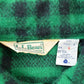 Vintage 1980s LL Bean Green Buffalo Plaid Wool Button Up Shirt Men's Medium from propervintagecanada