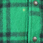 Vintage 1980s LL Bean Green Buffalo Plaid Wool Button Up Shirt Men's Medium from propervintagecanada