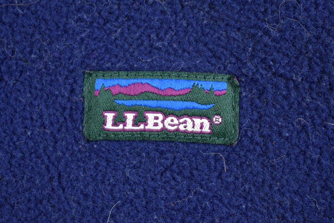 Vintage 1980s LL Bean Half Zip Fleece Sweater Men's 2XL from propervintagecanada