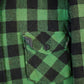 Vintage 1980s LL Bean Plaid Wool Button Up Shirt Jacket Men's Large from propervintagecanada