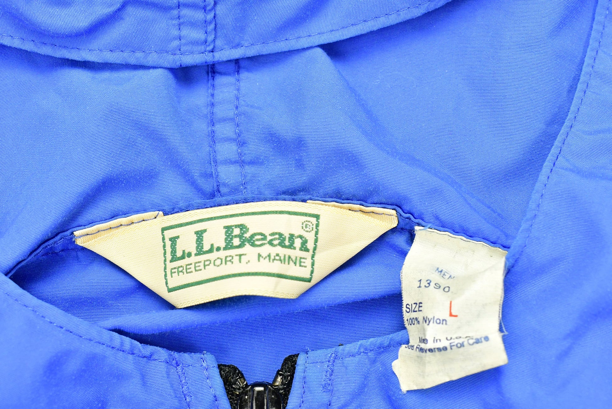 Vintage 1980s LL Bean Quarter Zip Annorack Windbreaker Jacket Men's Large from propervintagecanada