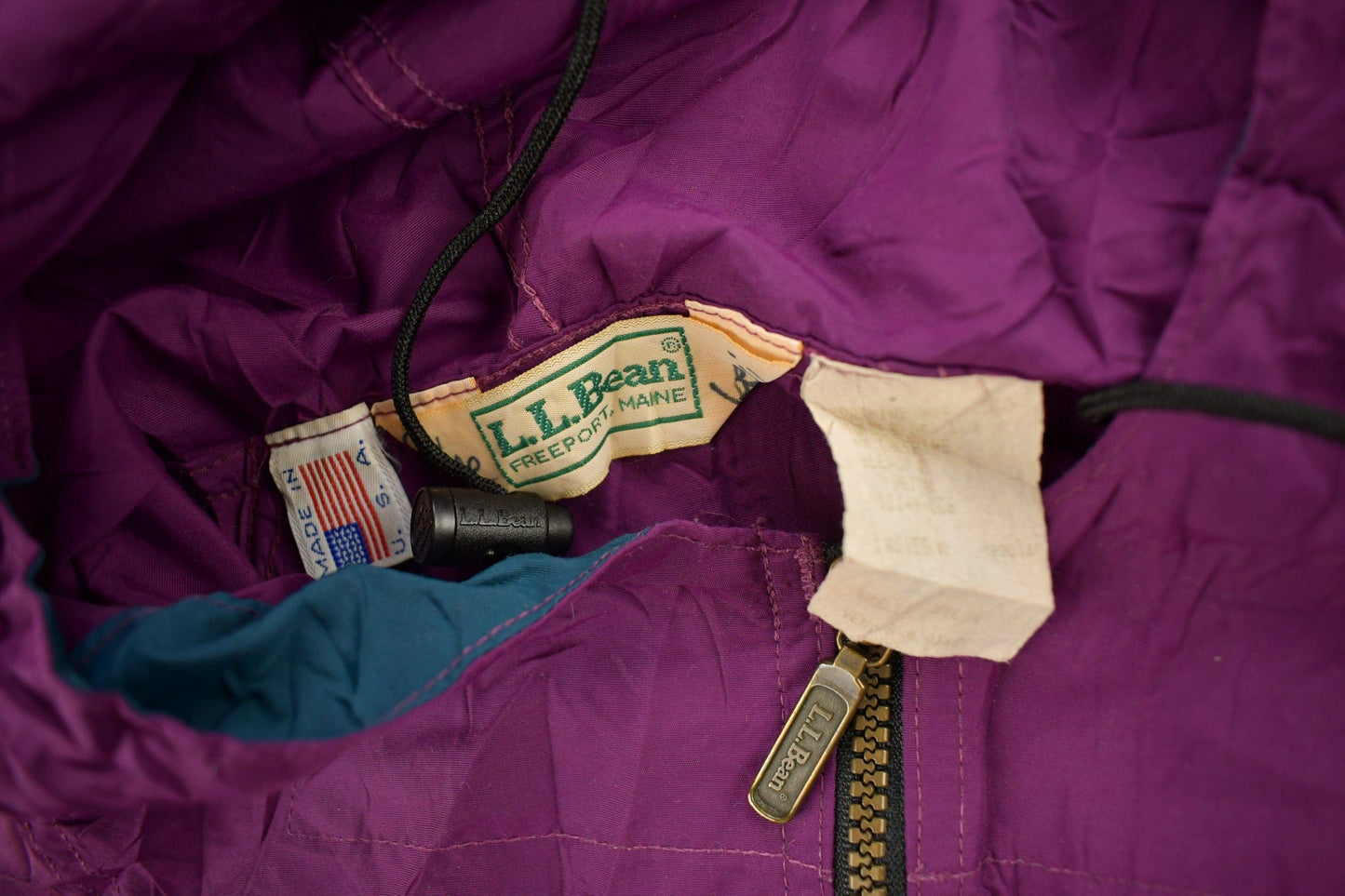Vintage 1980s LL Bean Quarter Zip Anorak Ladies Windbreaker Jacket Men's Medium from propervintagecanada