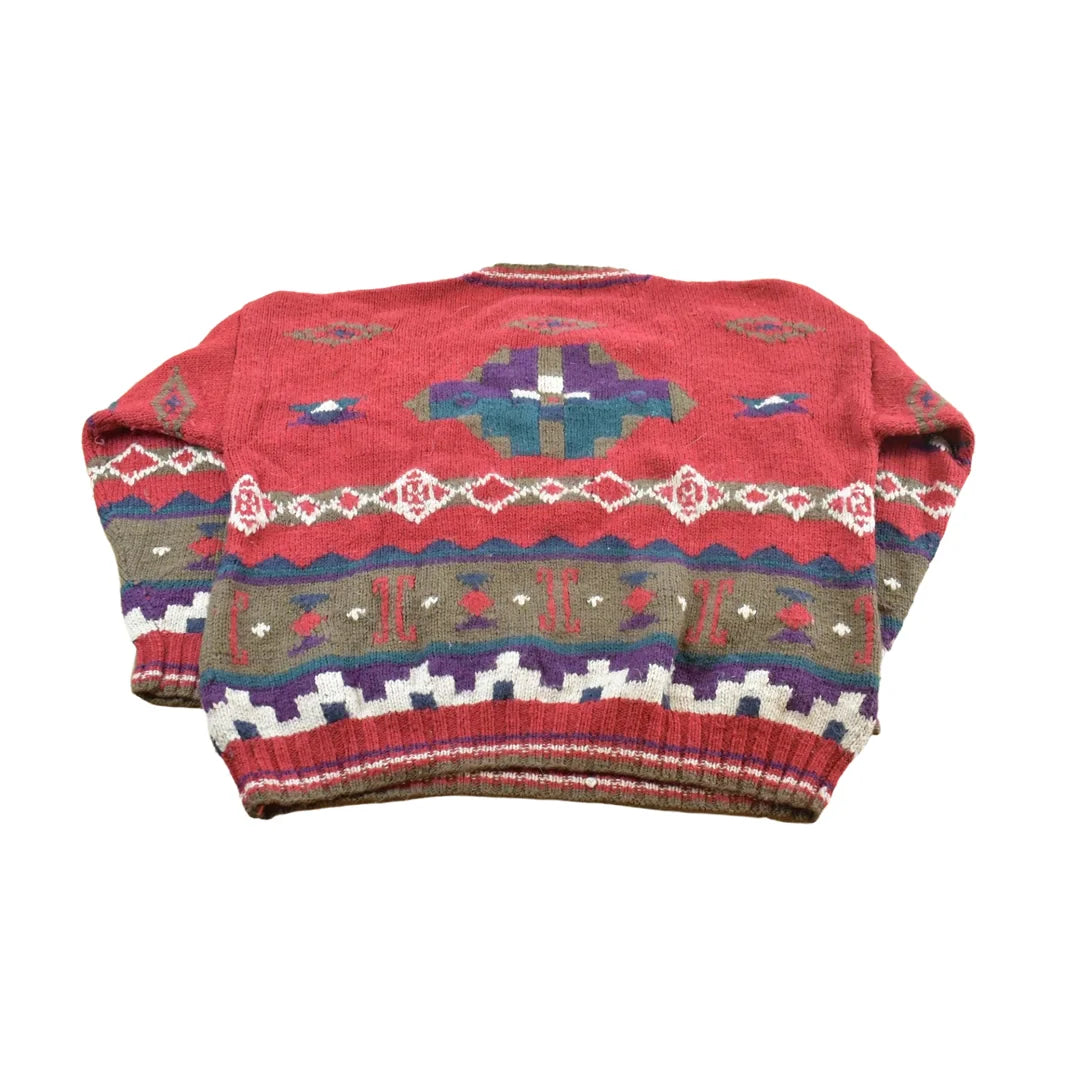 Vintage 1980s LL Bean Wool Knit Crewneck Sweater Men's XL from propervintagecanada