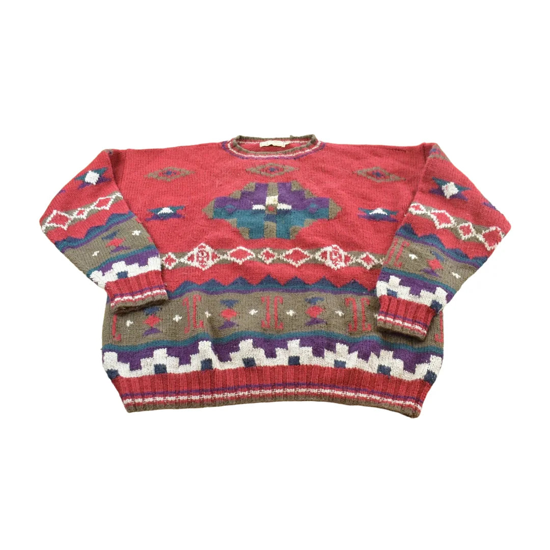 Vintage 1980s LL Bean Wool Knit Crewneck Sweater Men's XL from propervintagecanada