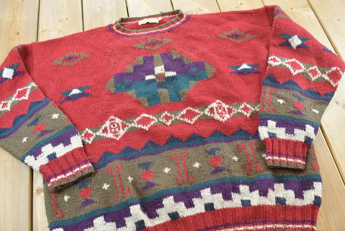 Vintage 1980s LL Bean Wool Knit Crewneck Sweater Men's XL from propervintagecanada