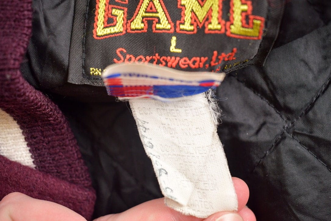 Vintage 1980s Lockport Porters Illinois Wool Varsity Jacket Men's 2XL from propervintagecanada