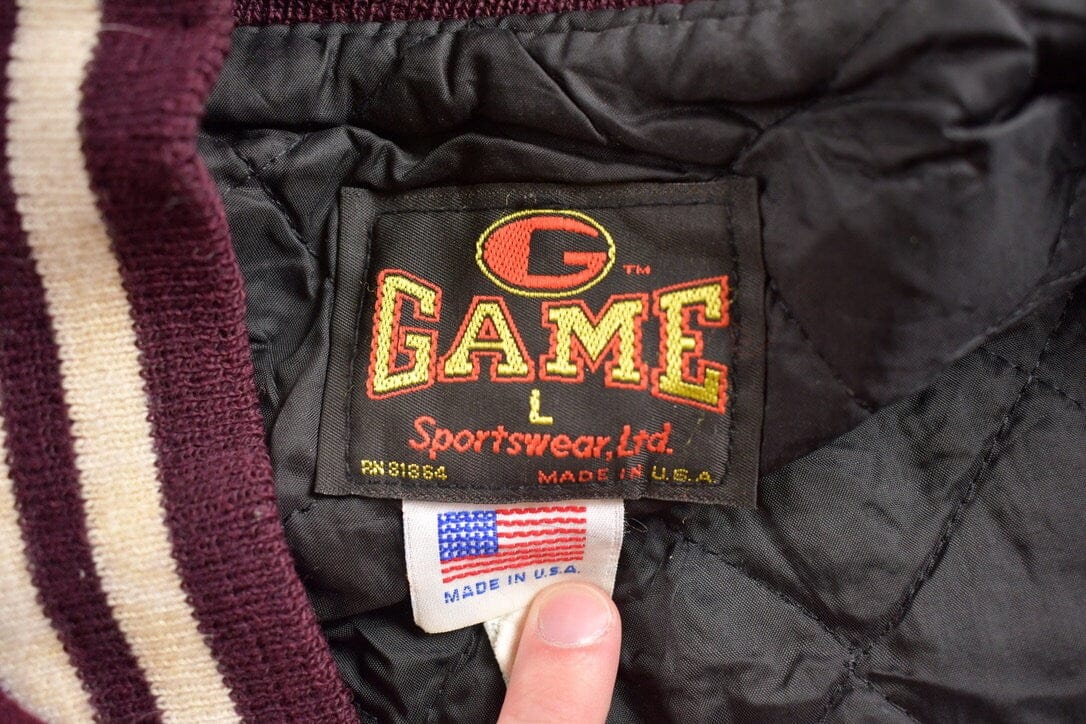 Vintage 1980s Lockport Porters Illinois Wool Varsity Jacket Men's 2XL from propervintagecanada