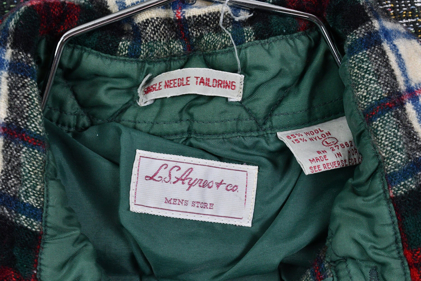 Vintage 1980s LS Ayres + Co Vintage Single Need Tailoring Button Up Shirt Men's S from propervintagecanada