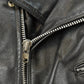 Vintage 1980s Lucky Leather Biker Motorcycle Leather Jacket Women's Medium from propervintagecanada