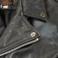 Vintage 1980s Lucky Leather Biker Motorcycle Leather Jacket Women's Medium from propervintagecanada