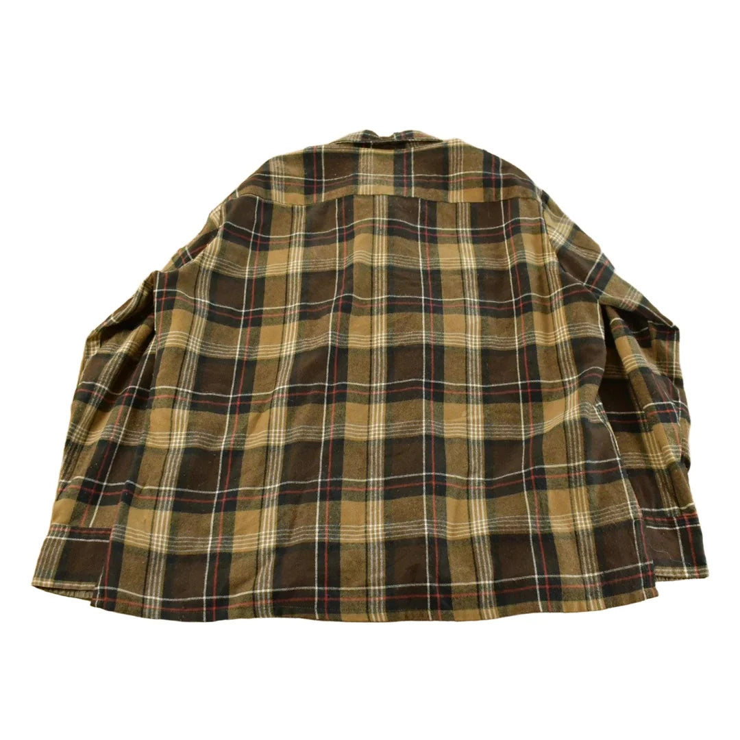Vintage 1980s Lumberjack Plaid Flannel Button Up Shirt Men's XL from propervintagecanada