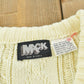 Vintage 1980s Mack Acrylic Cable Knit Sweater Vest Mens XS from propervintagecanada