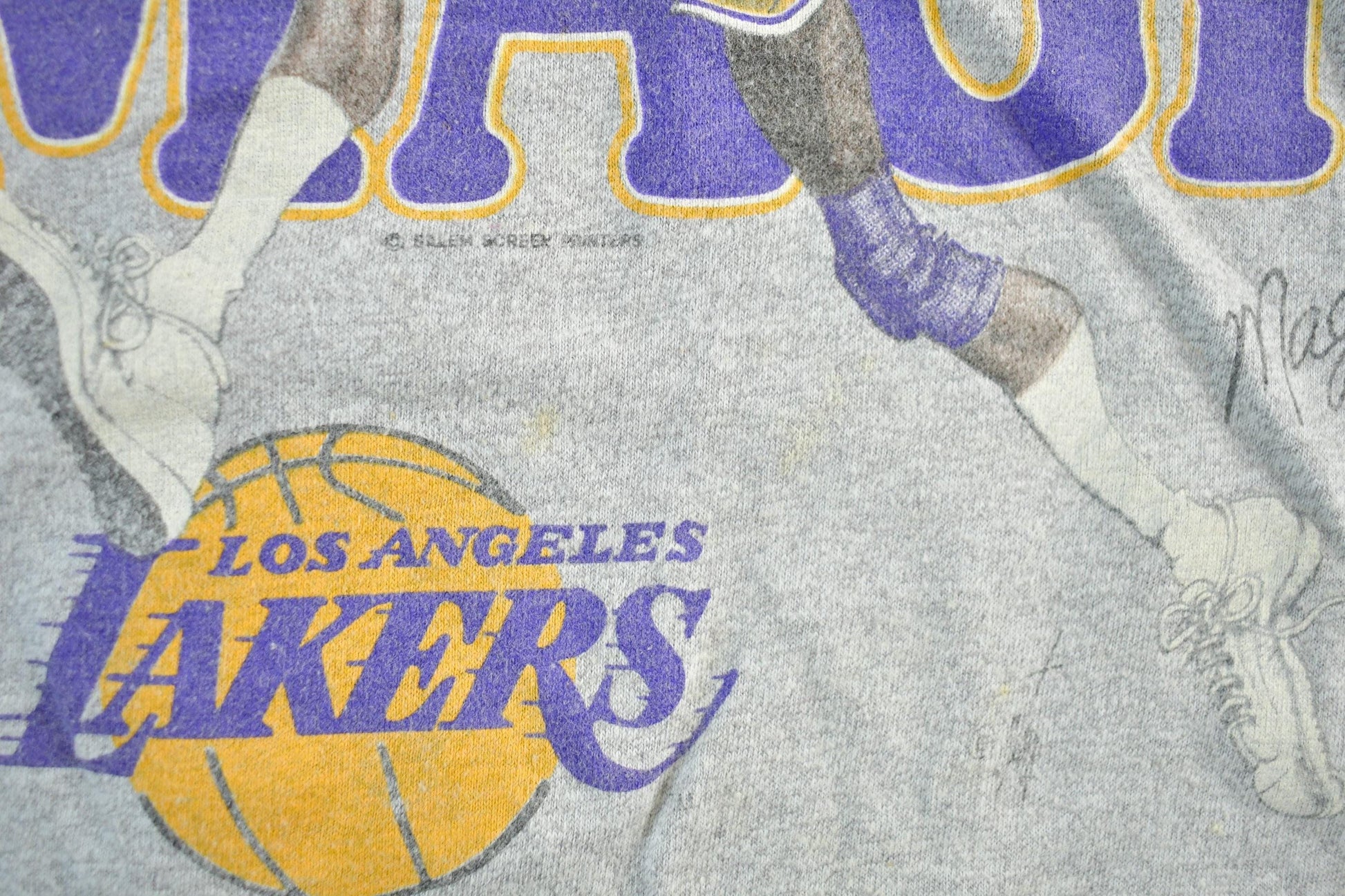 Vintage 1980s Magic Johnson Los Angeles Lakers T-Shirt Mens Medium from propervintagecanada
