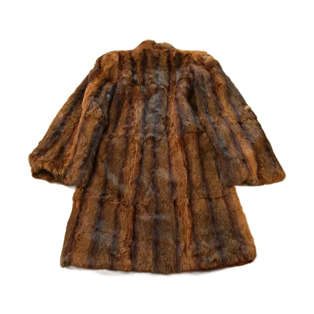 Vintage 1980s Mahogany Mink Fur Coat Full Length Adult Small from propervintagecanada