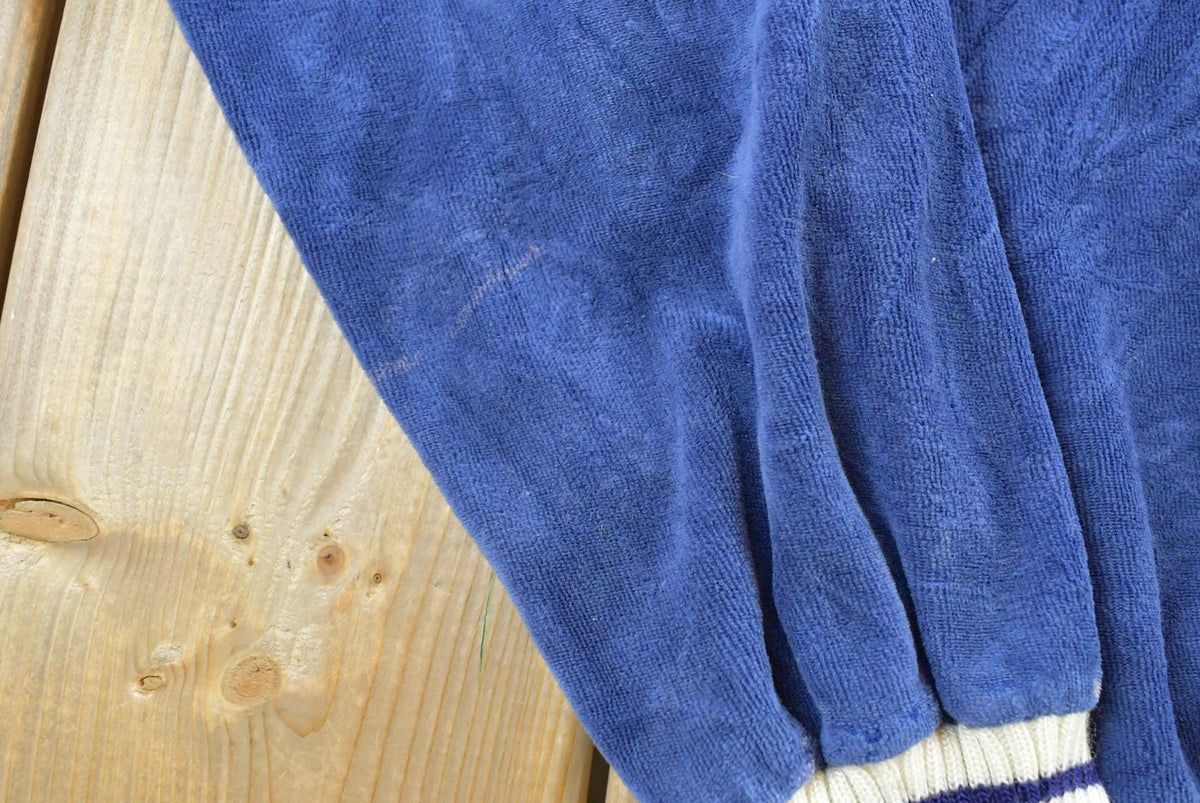 Vintage 1980s Majestic Collared Velour Sweater Men's S from propervintagecanada