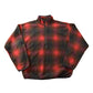 Vintage 1980s Marciano Showdow Plaid Fleece Quarter Zip Sweater Men's Large from propervintagecanada