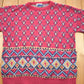 Vintage 1980s Mark Honors All Over Pattern Knitted Crewneck Sweater Men's Large from propervintagecanada