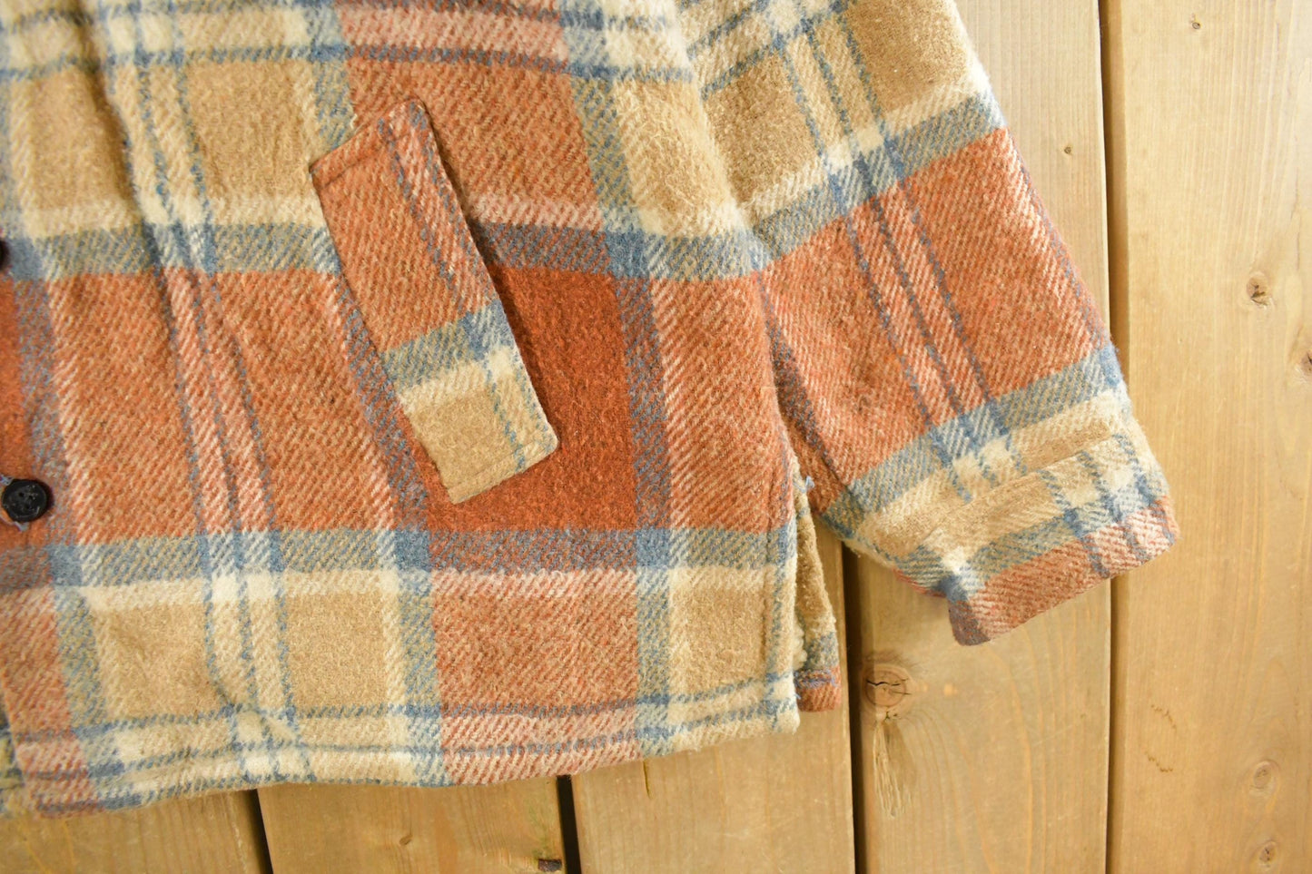 Vintage 1980s Matt Andrews Sherpa Lined Flannel Shirt Jacket Men's Large from propervintagecanada
