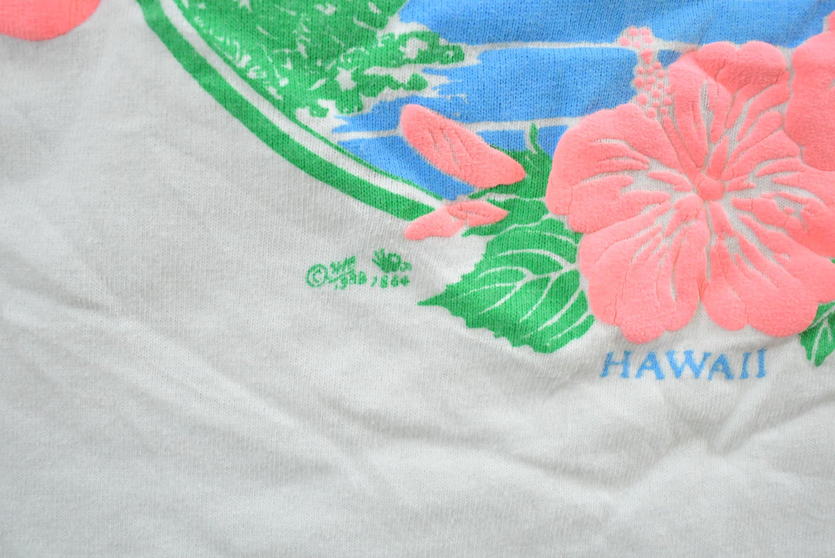 Vintage 1980s Maui Hawaii Embroidered Graphic T-Shirt Men's L from propervintagecanada