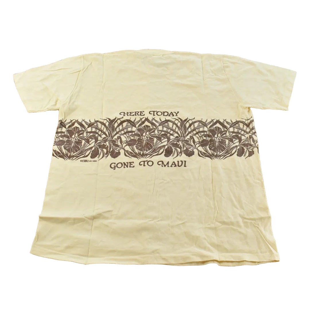 Vintage 1980s Maui Hawaii Graphic Souvenir T-Shirt Men's XL from propervintagecanada