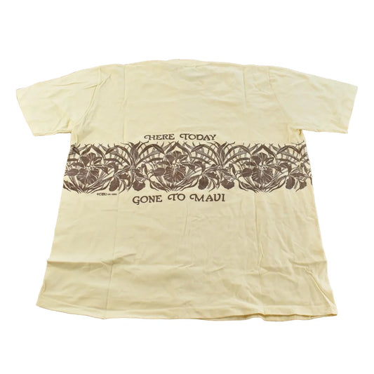 Vintage 1980s Maui Hawaii Graphic Souvenir T-Shirt Men's XL from propervintagecanada