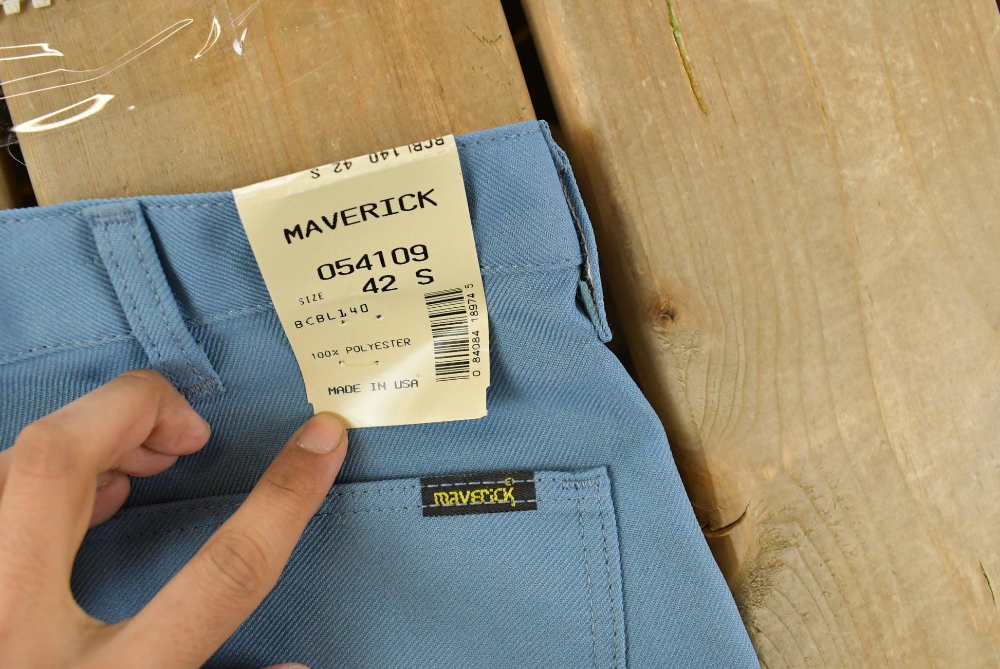 Vintage 1980s Maverick Pleated Trousers Men's 40x28 from propervintagecanada