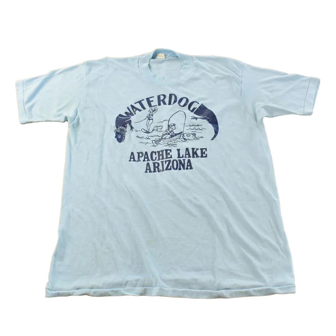Vintage 1980s Mayo Spruce Apache Lake Arizona Water Dog Made in USA Men's M from propervintagecanada