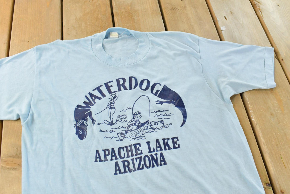 Vintage 1980s Mayo Spruce Apache Lake Arizona Water Dog Made in USA Men's M from propervintagecanada