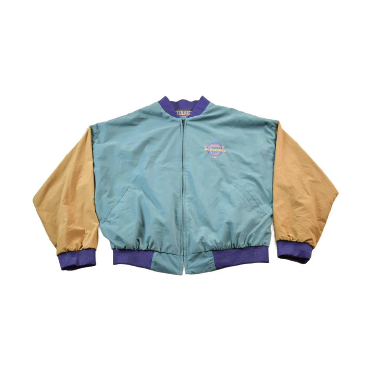 Vintage 1980s Mc Donalds Bomber Jacket Men's XL from propervintagecanada