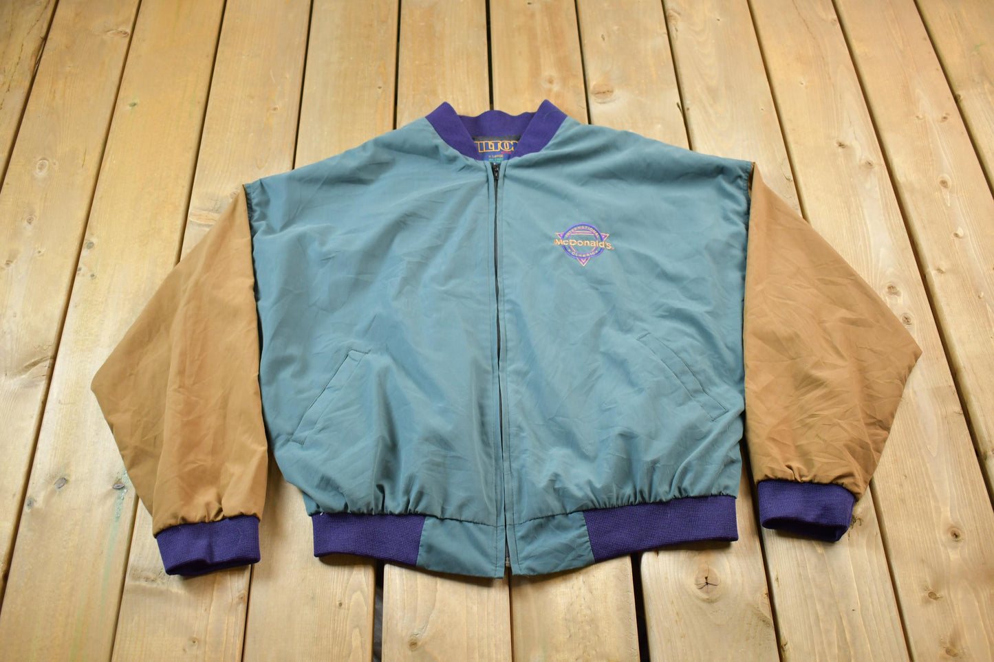 Vintage 1980s Mc Donalds Bomber Jacket Men's XL from propervintagecanada