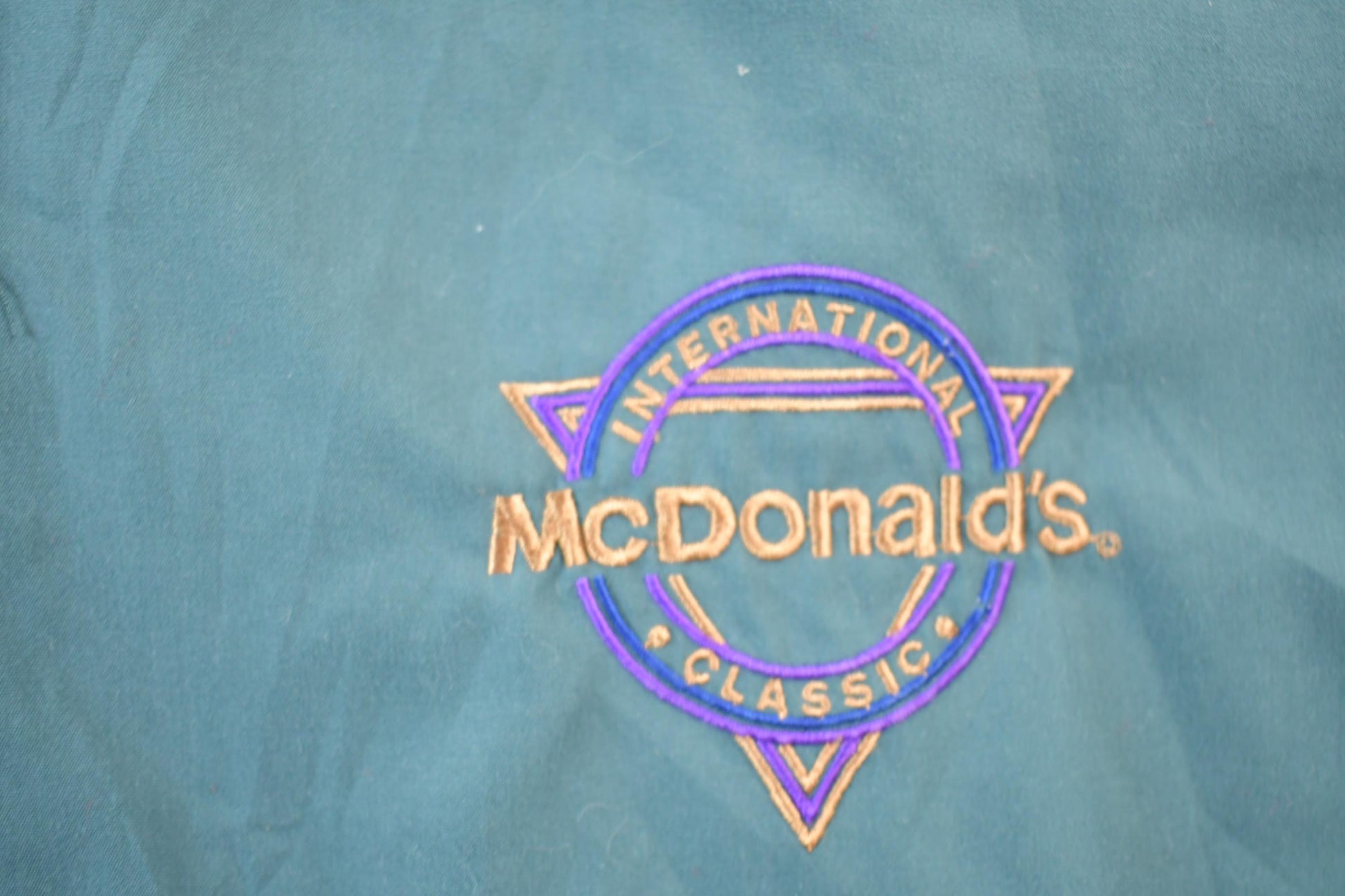Vintage 1980s Mc Donalds Bomber Jacket Men's XL from propervintagecanada