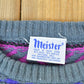 Vintage 1980s Meister Knit Abstract Pattern Crewneck Sweater Men's Large from propervintagecanada