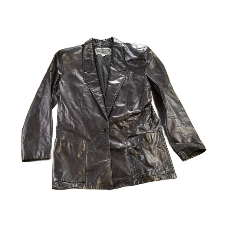 Vintage 1980s Michael Hoban North Beach Leather Jacket from propervintagecanada