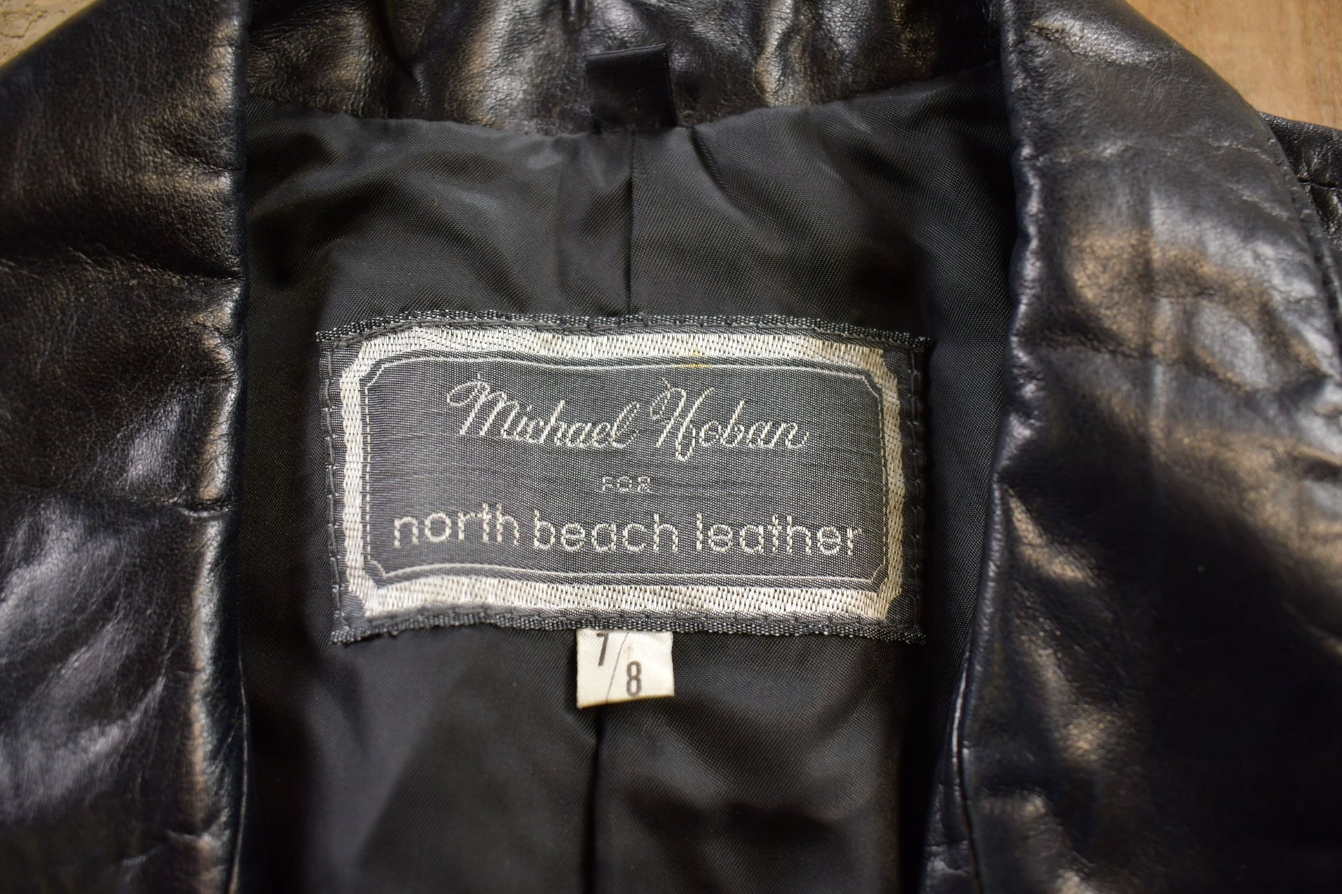 Vintage 1980s Michael Hoban North Beach Leather Jacket from propervintagecanada