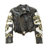 Vintage 1980s Michael Hoban North Beach Motorcycle Leather Jacket Women&