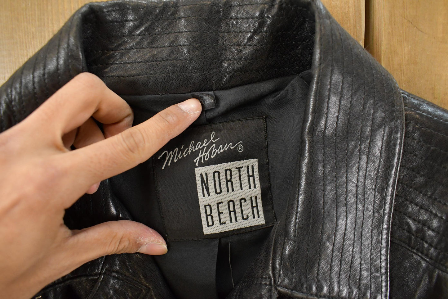 Vintage 1980s Michael Hoban North Beach Motorcycle Leather Jacket Women's XS-S from propervintagecanada