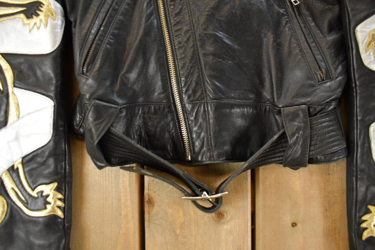 Vintage 1980s Michael Hoban North Beach Motorcycle Leather Jacket Women's XS-S from propervintagecanada