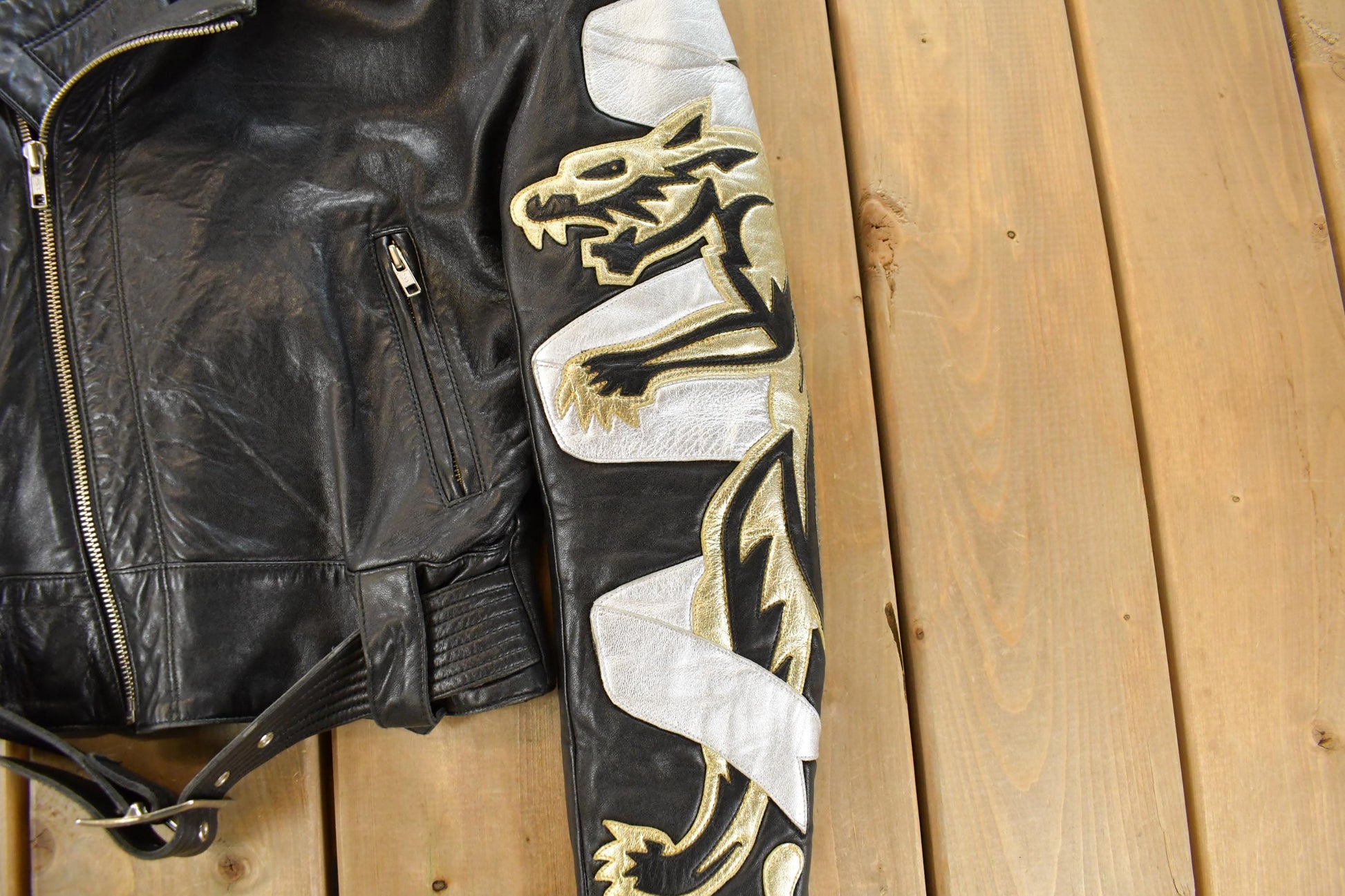 Vintage 1980s Michael Hoban North Beach Motorcycle Leather Jacket Women's XS-S from propervintagecanada