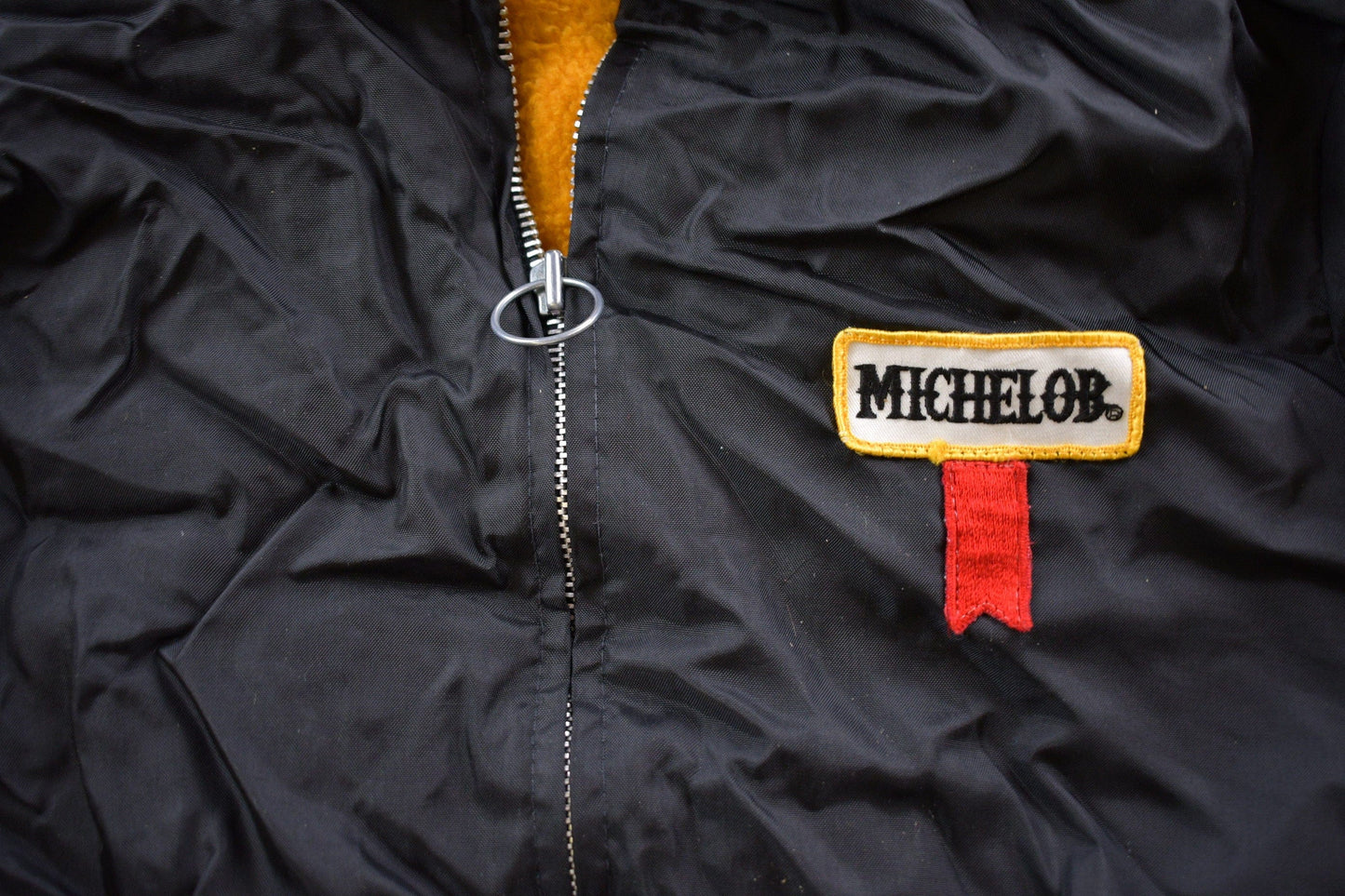 Vintage 1980s Michelob Fleece Lined Windbreaker Jacket Men's Medium from propervintagecanada