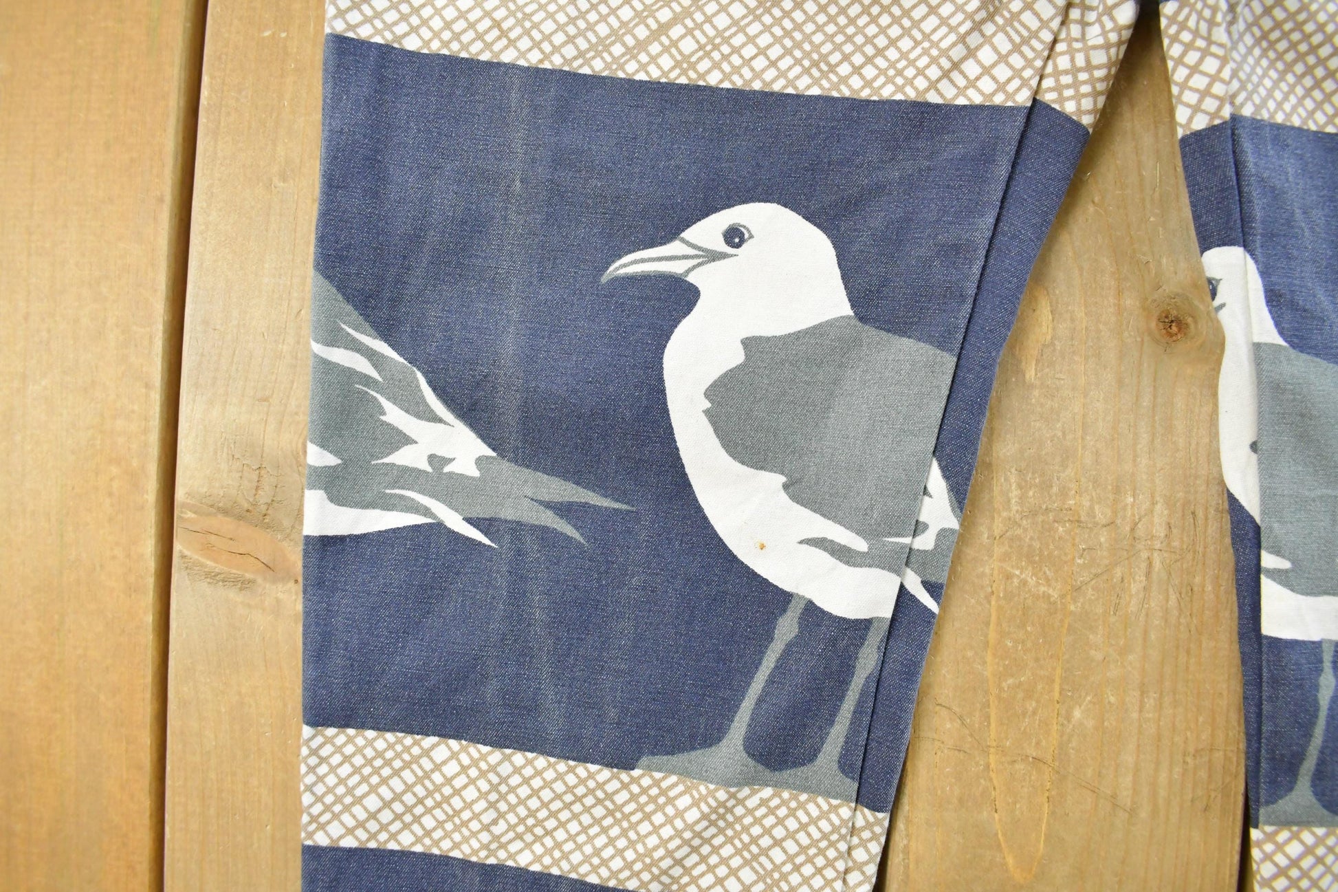 Vintage 1980s Michigan Rag Co Seagull Bird All Over Print Pants Men's Large from propervintagecanada