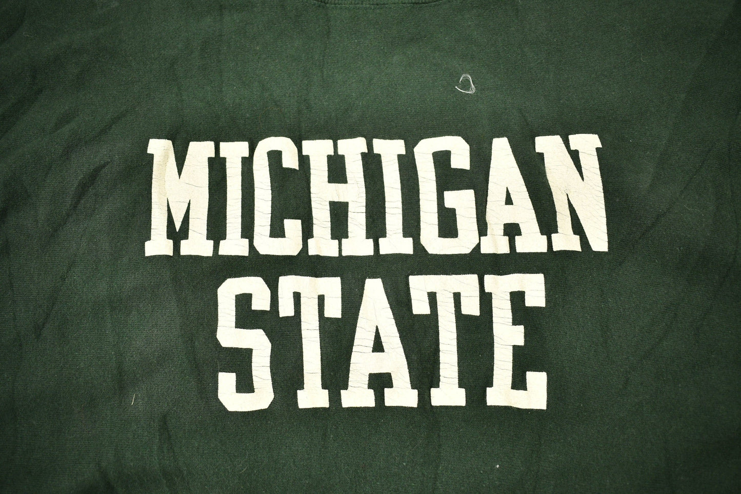 Vintage 1980s Michigan State University Champion Reverse Weave Warmup Crewneck Men's XL from propervintagecanada