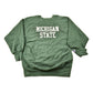 Vintage 1980s Michigan State University Champion Reverse Weave Warmup Crewneck Men's XL from propervintagecanada