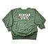 Vintage 1980s Michigan State University Champion Reverse Weave Warmup Crewneck Men&