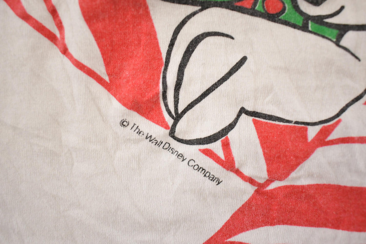 Vintage 1980s Mickey Minnie Christmas Disney T-Shirt Women's XL from propervintagecanada