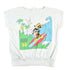 Vintage 1980s Mickey Mouse Surfing Sleeveless Vest Sweatshirt Women&